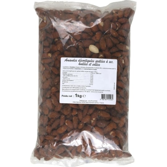 Amandes Décortiquées Grillées Salées