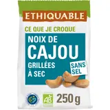 Noix De Cajou Grillées A Sec Sans Sel Grand Format Bio ETHIQUABLE