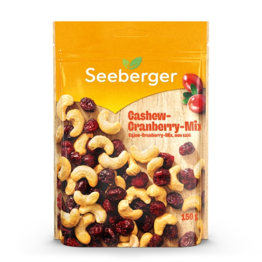 Mélange Cranberry et Noix de Cajou non Salés SEEBERGER