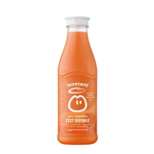 Jus Zest Défense Orange Carotte Mandarine Citron et Gingembre INNOCENT