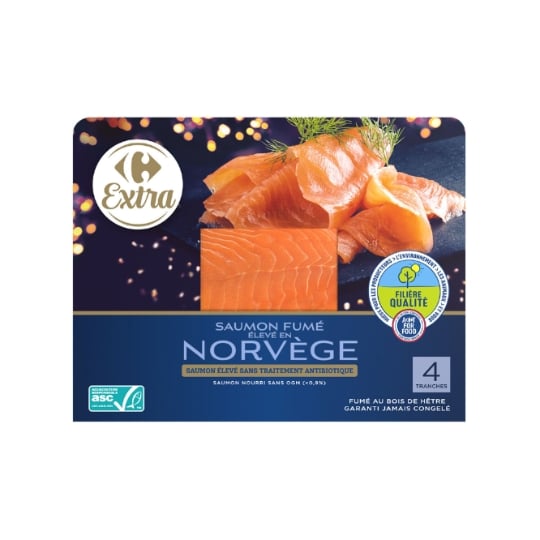 Saumon Fumé de Norvège CARREFOUR EXTRA