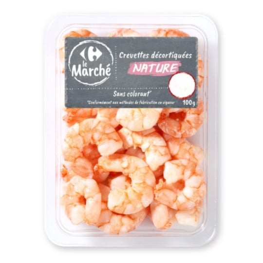 Crevettes Décortiquées Nature CARREFOUR LE MARCHE