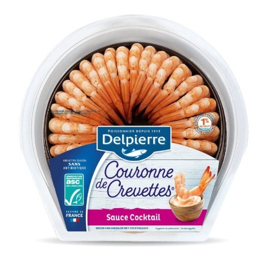 Couronne de Crevettes ASC Sauce Cocktail DELPIERRE