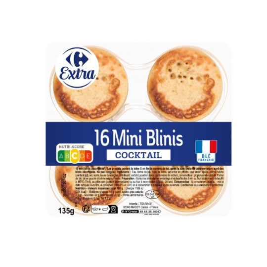 Mini Blinis Cocktail CARREFOUR EXTRA
