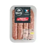 Saucisses de Toulouse de Toulouse CARREFOUR LE MARCHE