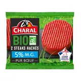 Steaks Hachés Bœuf 5% MG Bio CHARAL