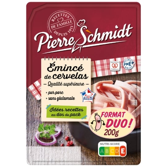 Emincé de Cervelas Pur Porc PIERRE SCHMIDT