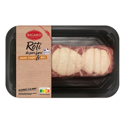 Roti de Porc farci Chèvre Miel BIGARD