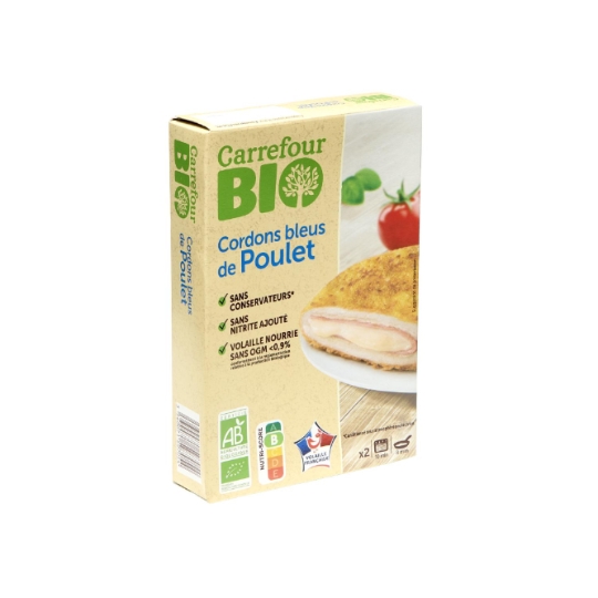 Cordon bleu de poulet bio CARREFOUR BIO
