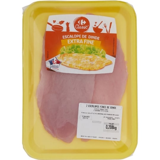 Escalopes de Dinde Extra-fines CARREFOUR CLASSIC'