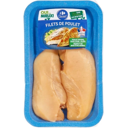 Filets de Poulet Jaune CARREFOUR CLASSIC'