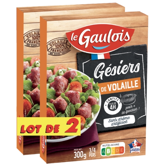 Gésiers de Volaille Confits LE GAULOIS