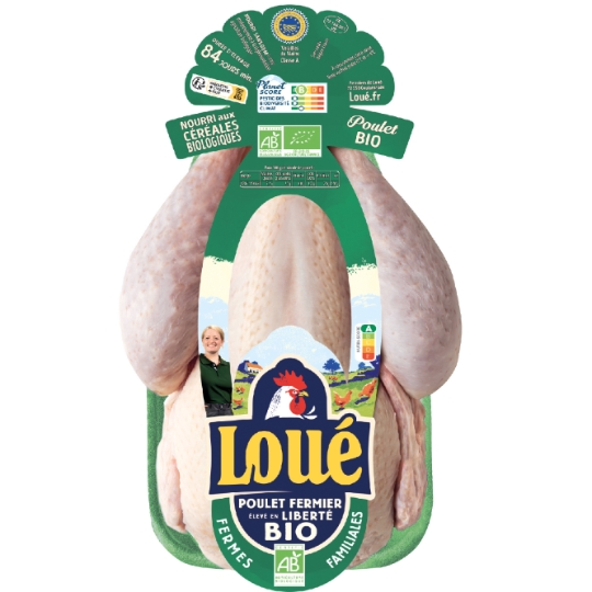 Poulet Entier Blanc Fermier Bio LOUE