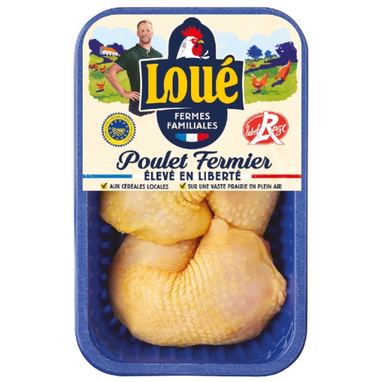 Cuisses de Poulet Jaune Fermier Label Rouge LOUE