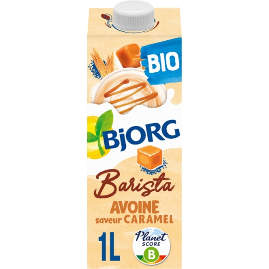 Boisson à base d'avoine bio, saveur caramel et 100% végétal CARREFOUR