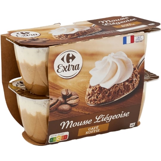 Mousse liégeoise au café CARREFOUR EXTRA