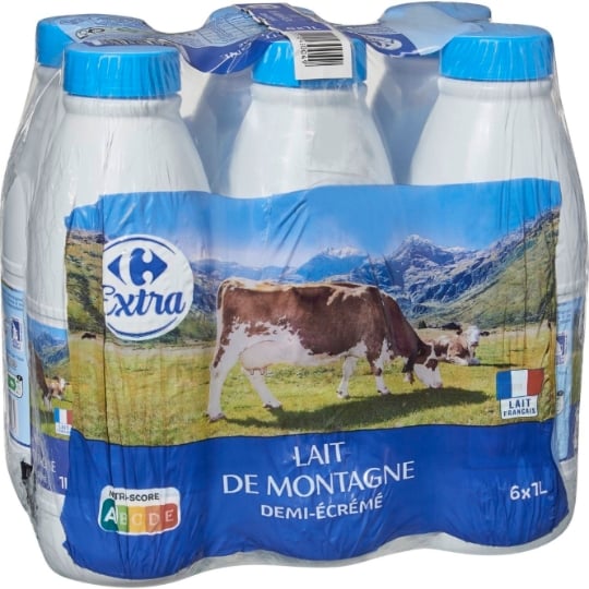 Lait Demi-Écrémé CARREFOUR EXTRA
