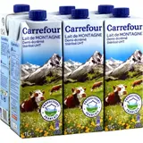 Lait Demi-Ecrémé UHT de Montagne CARREFOUR EXTRA