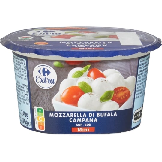 Mozzarella Di Bufala Campana Mini AOP CARREFOUR EXTRA