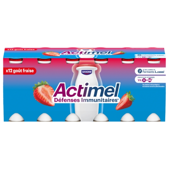 Yaourt à boire fraise ACTIMEL