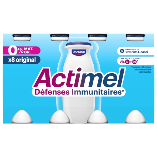 Yaourt à boire nature 0% MG ACTIMEL