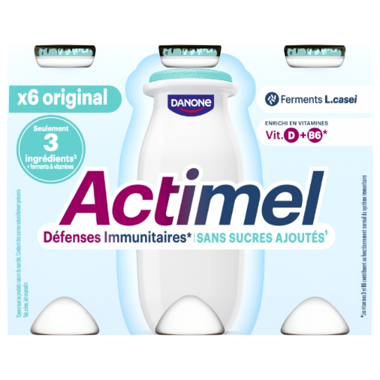 Yaourt à boire nature sans sucres ajoutés ACTIMEL