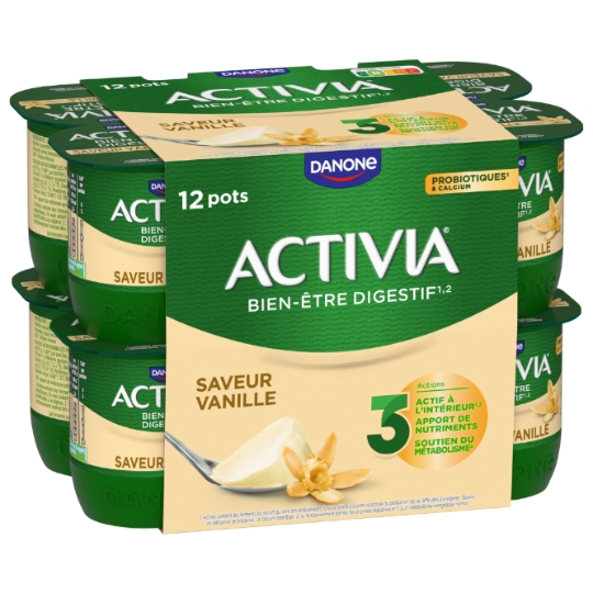 Yaourts vanille bifidus ACTIVIA