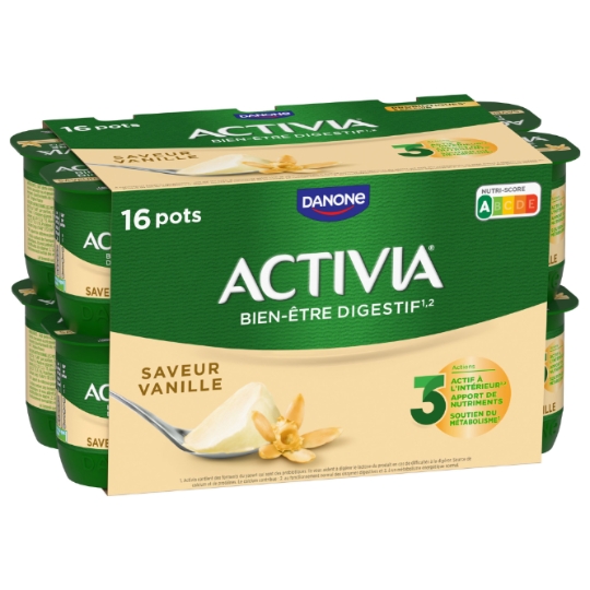 Yaourts vanille bifidus ACTIVIA