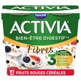 Yaourts aux fruits rouges et céréales bifidus ACTIVIA