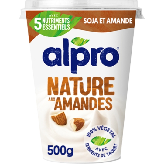 Dessert végétal soja nature à l'amande ALPRO