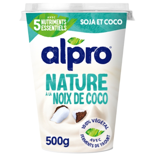 Dessert végétal soja nature à la noix de coco ALPRO