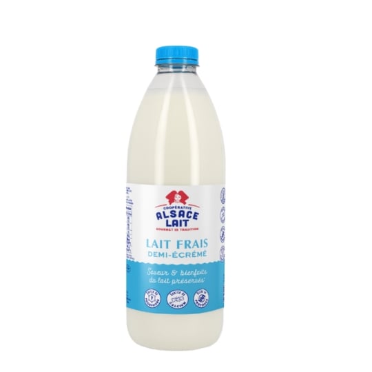 Lait Demi-Ecrémé Pasteurisé ALSACE LAIT