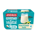 Dessert végétal vanille au lait de coco ANDROS