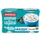 Dessert à la Grecque au Lait de Coco Stracciatella Gourmand et Végétal ANDROS