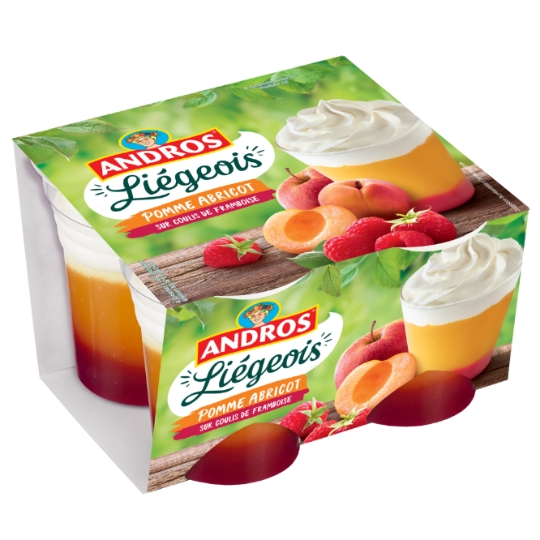 Dessert Fruitier Pomme Abricot Framboise ANDROS