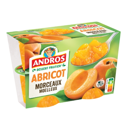 Dessert Fruitier Morceaux d'Abricot ANDROS