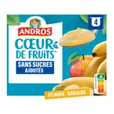 Compote Pomme Banane ANDROS COEUR DE FRUITS