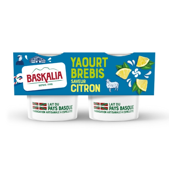 Yaourts de Brebis Citron BASKALIA