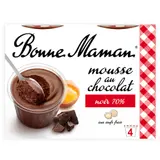 Mousse au chocolat noir intense aux œufs frais BONNE MAMAN