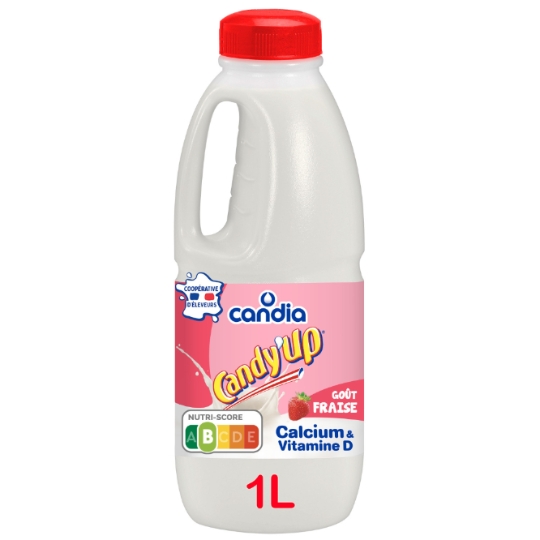 Boisson à Base de Lait Fraise Candy'Up CANDIA