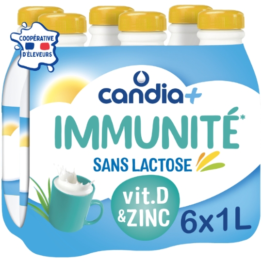 Lait Sans Lactose Immunité CANDIA+