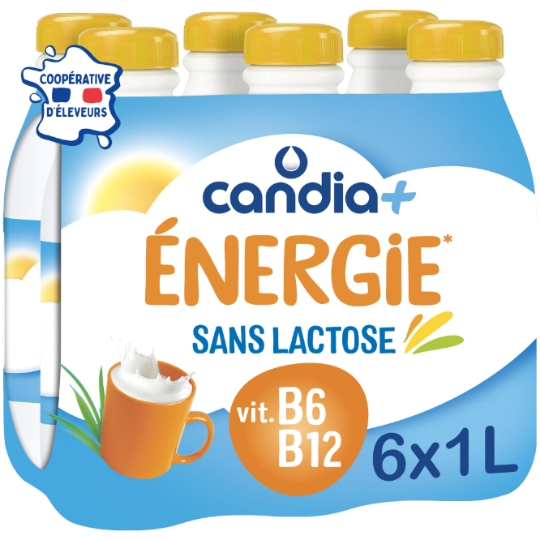 Lait Sans Lactose Énergie CANDIA+