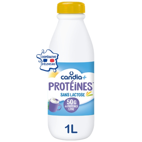 Lait Sans Lactose Protéines CANDIA+