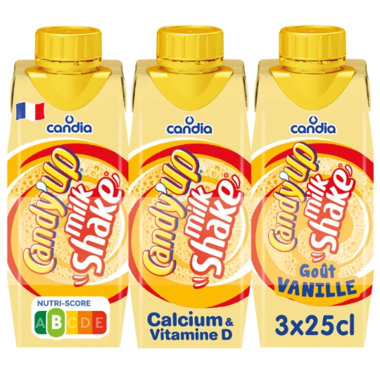 Boisson Lactée Milkshake vanille CANDY'UP