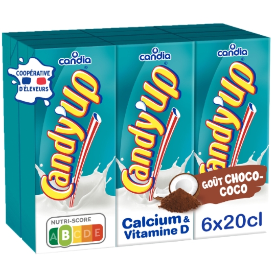Boisson à Base de Lait Chocolat coco Candy'Up CANDIA