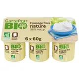 Fromage frais nature  Bio CARREFOUR BIO