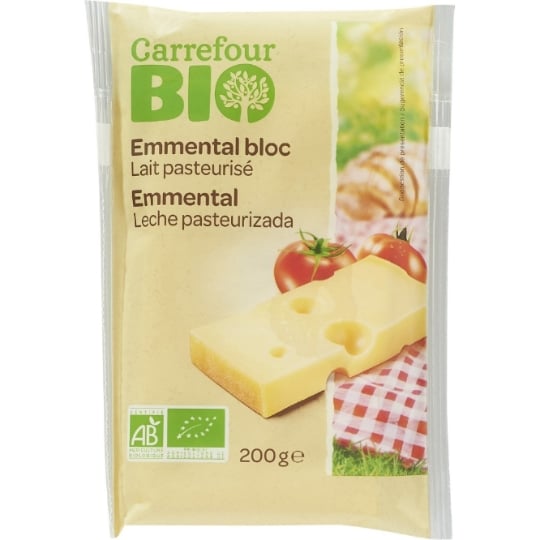 Emmental  Au Lait Pasteurisé Bio CARREFOUR BIO