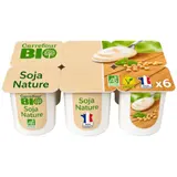 Dessert végétal   spécialité au soja nature Bio CARREFOUR BIO