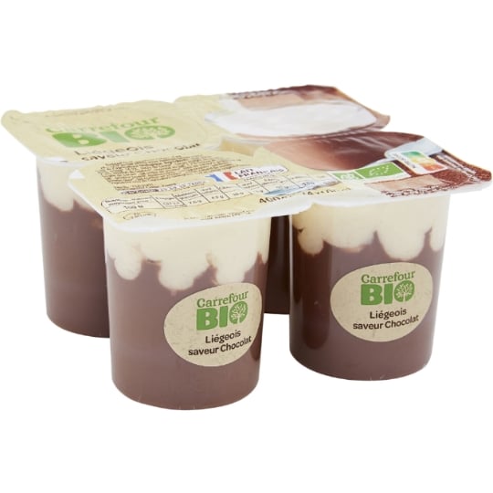 Liégeois  chocolat  Bio CARREFOUR BIO