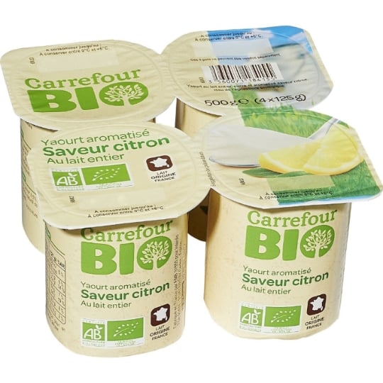 Yaourts citron  Bio CARREFOUR BIO